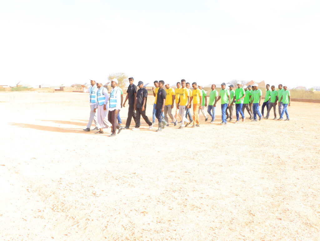 Hilaac Company Leadership and team walking Together on site